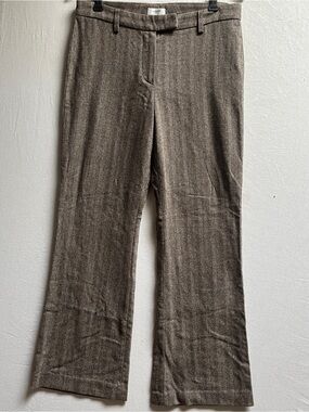 Gunex Wool Tweed Straight Leg Trousers Size 8